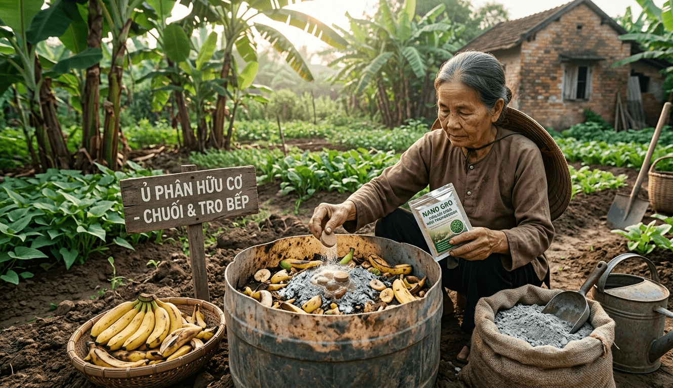 u chuoi va tro bep bang nam trichoderma